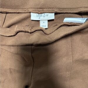 Style & Co. Women Brown Chinos